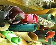 A selection ofleather