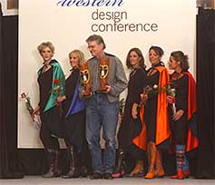 Bill and models at Western Design Conference